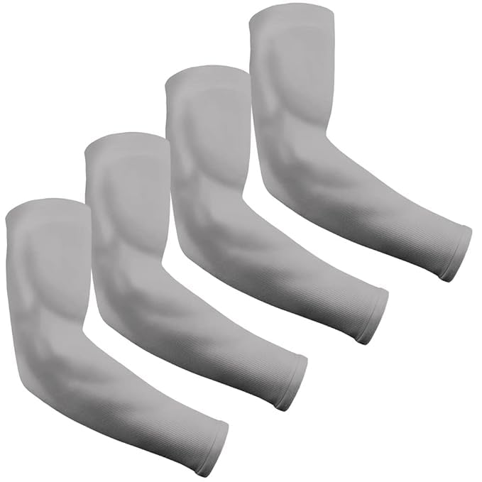 Image of INNERSTYLE Cotton Full Arm Sleeves Men Women for Summer UV Tan Protection Hand Shocks for Boys Hand Cover Arm Sleeve for Bike Riding Cycling, Grey, Pair of 4