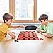 HI-Q Checkers & Tic-Tac-Toe Board Game for Kids: Unleash The Fun with Interlocking Pieces & Foldable Design