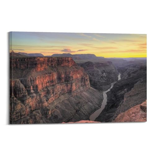 Grand Canyon poster paysage crépuscule décoration murale toile 40x60