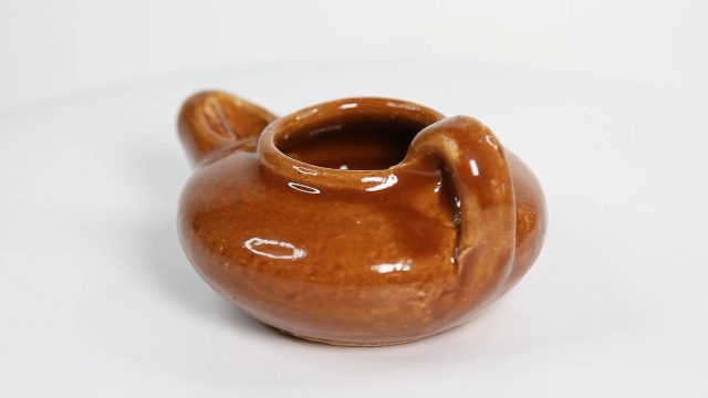 Herodian Glazed Clay Oil LAMP Symbolize The Time Of Jesus