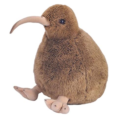 CUTICATE Kiwi Bird, Plush Toy, Lifelike Brown/White Kiwis Plush Toys Lovely Bird Stuffed Animals Toys Birthday Gift 11 inch - Brown, 28cm Cover