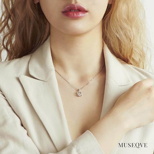 2 Interlocking Infinity Heart Necklace for Women • 14K Gold Over 925 Sterling Silver Dancing Cubic Zirconia Pendant • Mom and Daughter Mothers Day Gifts Ideas [HN-DC]3