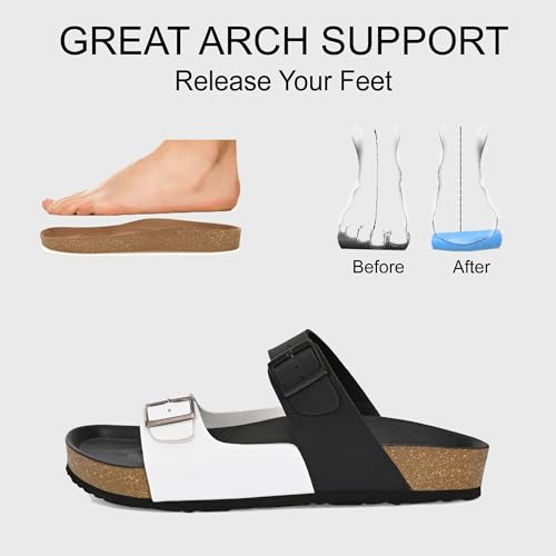 Image of Centrino Men's Berkin-Style Slip-On Sandals | Open Toe Design | Soft PU Footbed | Lightweight & Comfortable | Arch Support | On-Grip Sole | Casual Outdoor Wear (9209)