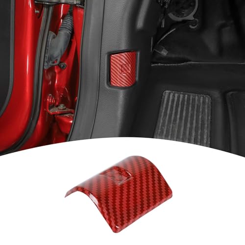 Cubierta de interruptor de capó de motor: accesorio de fibra de carbono para Ford F150