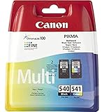 Canon PG-540/CL541 C/M/Y Druckertinte Multipack - je 1 FINE Druckkopf mit 8 ml Tinte schwarz und 8 ml Tinte Farbe für PIXMA Tintenstrahldrucker ORIGINAL