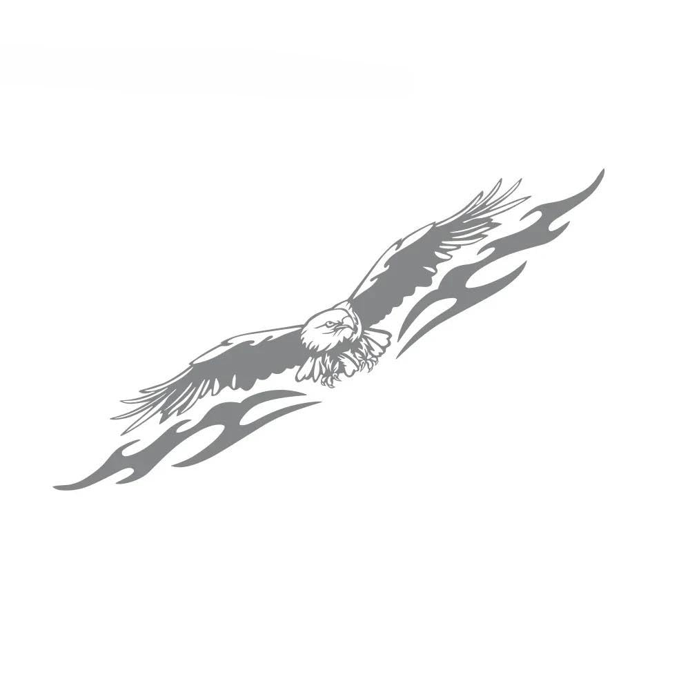 Car Windshield Stickers Automobile Truck Windscreen Eagle Shape Vinyl(Gray)
