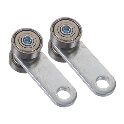 TOBBOMEY 2 Piezas Carril Colgante Puerta Corredera Polea Rueda Carro Rodillos Puerta Bolsillo Rodillos Puerta Patio Conjunto Ruedas Rodillo Pista Canal Carro Pista Suspensión Puerta