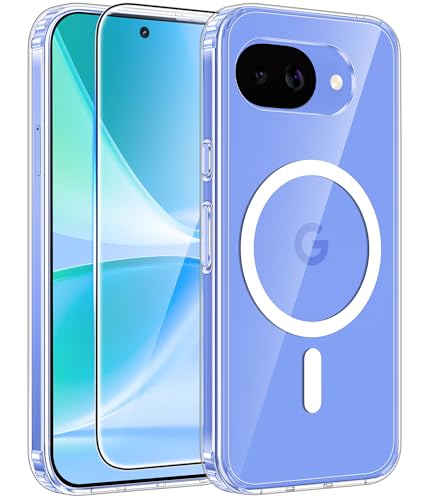Image of FNTCASE for Google Pixel 10a Case: [Fit for Magsafe] [Screen Protector] Anti Yellowing Transparent Clear - Military Grade Shockproof Protective Phone Cover for Pixel 10A - Clear