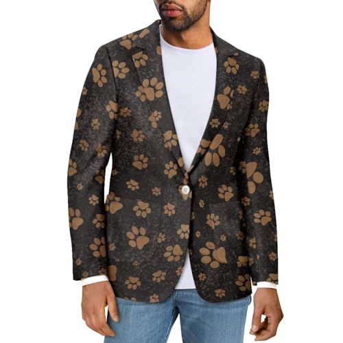 Casual Blazer for Men Suit Jackets Lightweight Sports Coats One Button Busniess Jacket with 2 Pockets