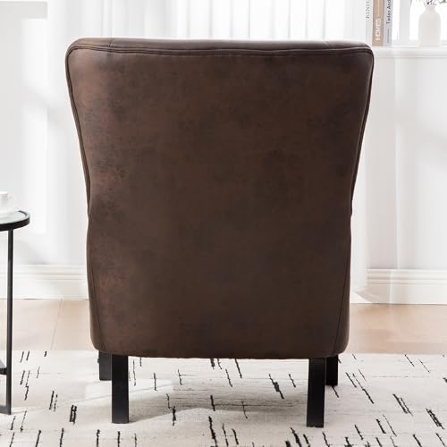 Sillón Plegable Cuero Marrón miniatura 6