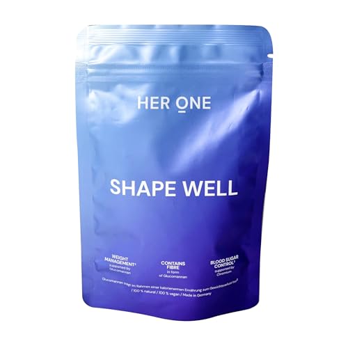 HER ONE Shape Well 120 Kapseln - mit Glucomannan - Gewichtsmanagement & Blutzuckerregulierung - natürliche Wirkstoffe
