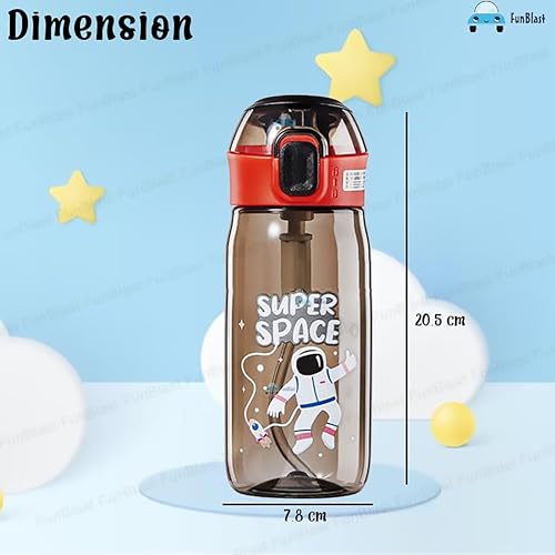 Image of FunBlast Cute Water Bottle with Sipper, Water Bottle for kids, Sipper Bottle for Kids - Anti-leak Cartoon Kids Water Bottle for Kid (630 ML) (Astronaut)