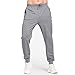 JustSun Pantaloni Tuta Uomo Pantaloni Sportivi Uomo Cotone Pantalone Tuta Uomo Slim Fit Pantaloni Felpati Running Corsa Felpato Felpa Jogging Palestra Joggers Uomo Abbigliamento Grigio XL