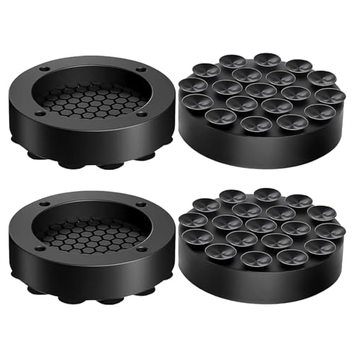 4 Pcs Anti Vibration Pads for Washing Machine Non Slip Shock Absorbing Feet Pads for Washer Dryer Refrigerator Dishwasher Noise Reduction Rubber Mats for Stable and Quiet Laundry Room