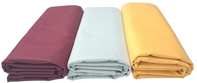 its' fashion impact Men's Premium Unstitched Cotton Blend || 2.5m || Fabric for Shirt (Formal, Casual Wear.) Maroon - Light Pista -Yellow Set of 3 Shirt-picture-29