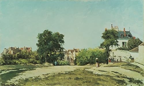 Pissarro Pontoise Impression sur Toile : Peinture Murale pour Décoration Salon 60x90cm