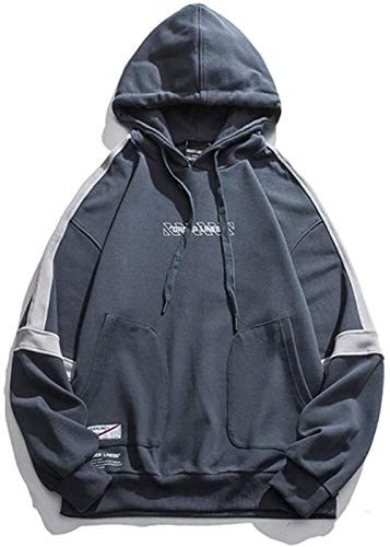 Sweat à Capuche pour Hommes Street Fashion Sweat Loose Baseball Uniform Cotton Couple Hooded Cover