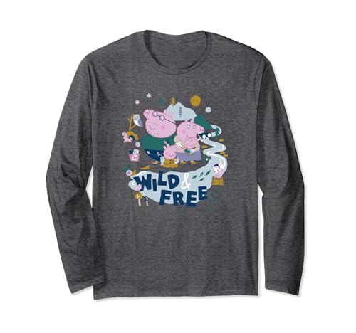 T-shirt enfant Peppa Pig Wild & Free Family Excursion outdoor à manches longues