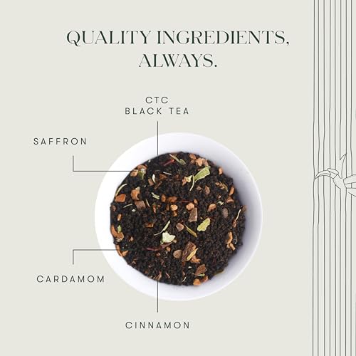 Image of Luxmi Estates Saffron Chai | 100 gm | Signature India collection | Assam CTC | Black tea collection | Strong Masala Chai | Antioxidants | Assam Valley tea | Kashmiri Saffron, Cinnamon, Natural Cardamom Extract