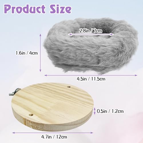 Image of Hamiledyi Bird Soft Nest for Cage Plush Parrot Hammock Breeding Bird House Bird Bed for Parakeet Lovebird Cockatoos Conure Canary Finch Quaker(Grey)