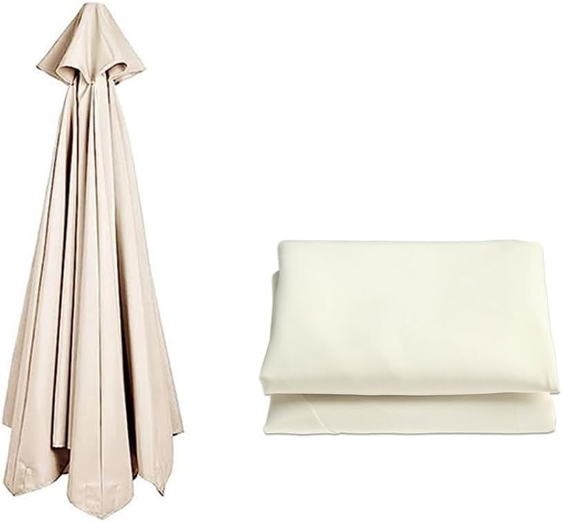 Replacement Umbrella Canopy For 6 Ribs 8 Ribs Offset Hanging Umbrella Replacement Top 9ft 10ft Parasol Cover Replacement Cloth For Garden Patio Cantilever Roma Parasol