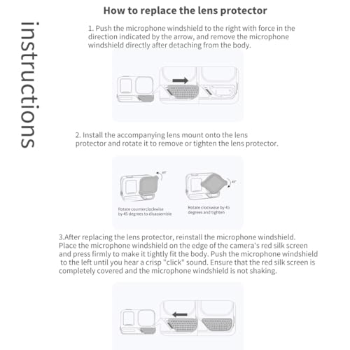 Protector de lente AcePro2 con cubierta resistente a impactos y polvo 7