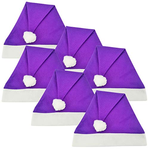 Ciffre 6 Stück im Set Weihnachtsmütze Nikolausmütze Winter Mütze...