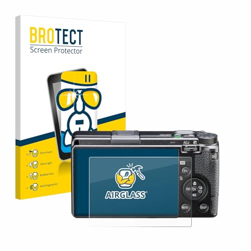 brotect Glass Screen Protector Film for Ricoh GR IIIx HDF - Glass-Foil 9H Protection [Scratch Resistant, High Clarity]