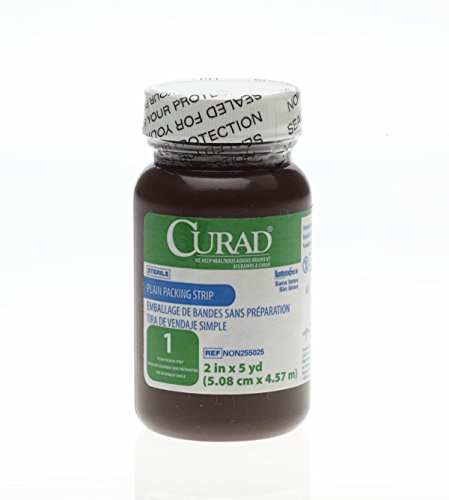 Image of CURAD Sterile Plain Packing Gauze Strips, 2 inch x 5 yds., Essential Wound Care Supplies