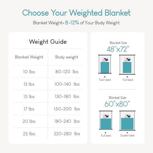 Image of Cottonblue Faux Fur Weighted Blanket 15lbs, Soft Fuzzy Luxurious Fluffy Heavy Blanket, Plush Sherpa Dual Side Cozy Warm Throw Blanket for Bed Couch Sleeping, Grey, 48x72 inches