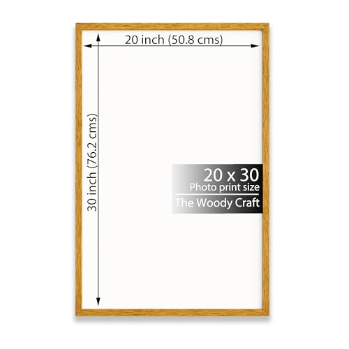 Image of Photo Frame 20 x 30 Inch | Orange Photo Frame For Wall | Artistic Wall Frame | Wooden Frame Crafted For Style | Elegant Big Photo Frames For Wall | Ideal Photo Frames For Birthday Gift