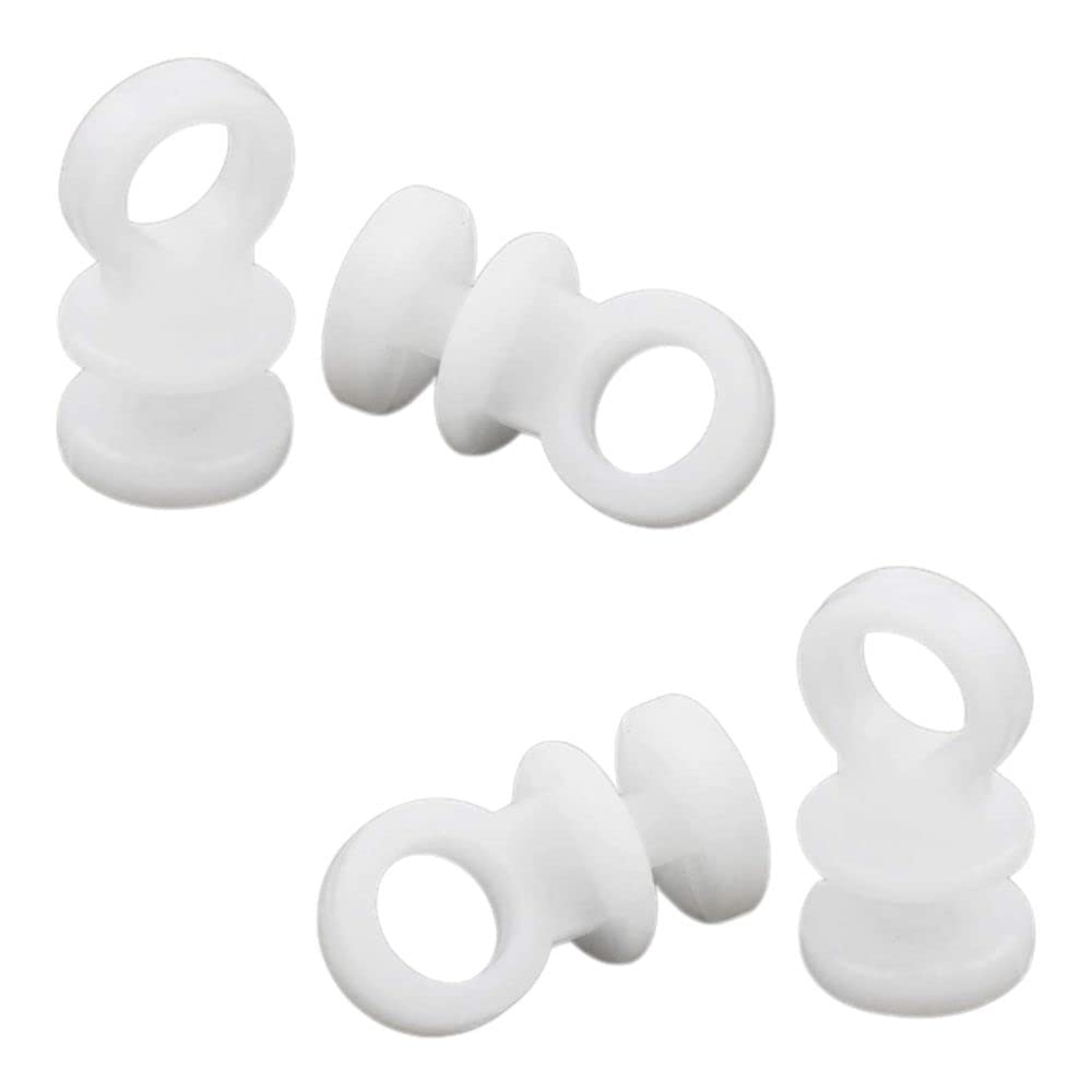 Sisi Uk White Curtain Rail Slider Hooks Rollers Curtain Track Glider Hook Integra Discrete Slim Glide Button Slides Hooks For Window Door Shower Curtains Pack Of 40