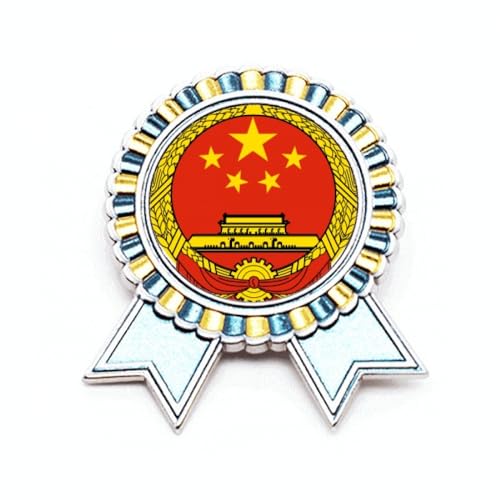 Broche avec emblème national de la Chine en métal finition haut de gamme