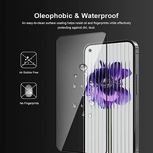 Image of Tempered Glass Screen Protector Compatible for Nothing Phone 1 5G with Edge to Edge Coverage and Easy Installation Kit, Pack of 1, Black