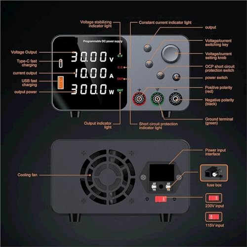 Alimentation CC variable TPS1203 haute précision avec stabilisateur - 6