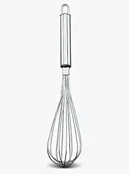 Fue Batedor Manual de Aço Inoxidável para Cozinha Utensílio para Misturar e Bater Ovos e Massas 28,5cm