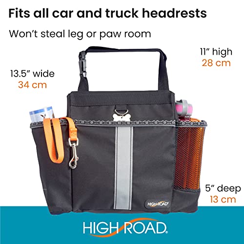 High Road Car Dog Travel Bag for Water Bottles, Toys, Treats and Food with Poop Bag Holder Dispenser - Image 4