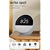 Amazon Echo Spot (newest model), Great for nightstands, offices and kitchens, Smart alarm clock, Designed for Alexa+, Glacier White