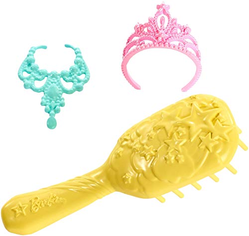 Barbie Dreamtopia Royal Ball Princess Doll, Blonde Wearing Glittery Rainbow Ball Gown, With Brush And 5 Accessories, Gift For 3 To 7 Year Olds #TOP5