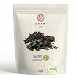Umami Alghe wakame BIO essiccate al sole, raccolte in Irlanda, 50gr Mari incontaminati dell'Irlanda, essicazione al sole - lavorazione artigianale per preservare tutte le caratteristiche