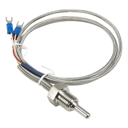 Sensor de temperatura PT100 tipo RTD FTARP09, sonda de 30mm y cable blindado de 1m G1/4 4