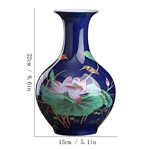 Vase en céramique rétro stable de 8.6 pouces pour sublimer une table vide - 3