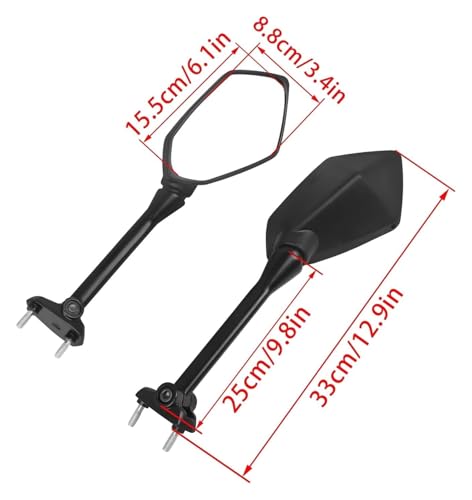 Retrovisores para moto Kawasaki ER-6F sin vibraciones 3