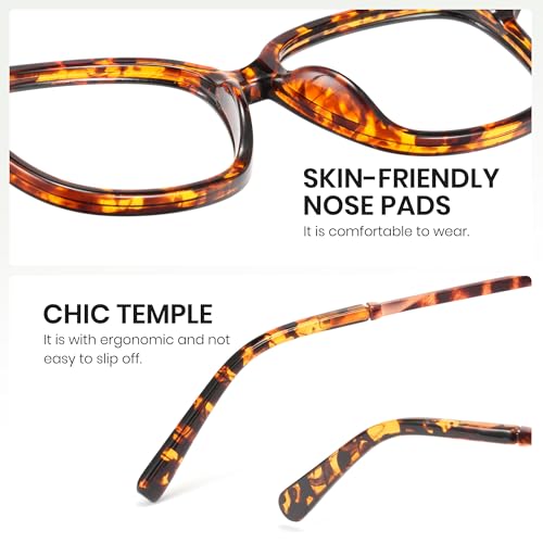 Image of Cyxus Wellington Eyeglasses for Women Men with Blue Light Blocking UV Protection Stylish Eyewear 8234