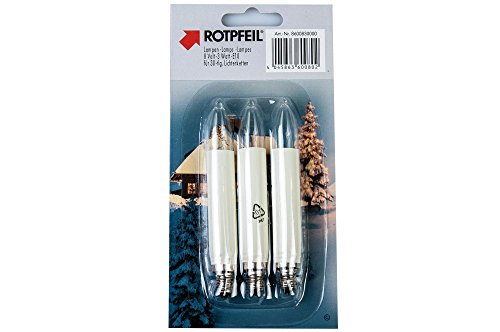 Rotpfeil Leuchtmittel 8600830000 (3er Blister) f. 30-TLG, klar, Stück Pack Cover