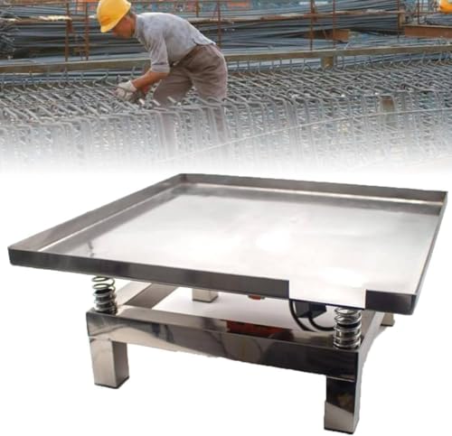 Memykoy Table vibrante pour béton 35 cm/50 cm, Petite Table vibrante en Acier Inoxydable, Plateforme vibrante, Plateforme vibrante pour Blocs d'essai 50 * 50cm