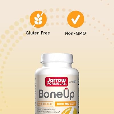 Jarrow Formulas BoneUp for Bone Density - Vitamin D3 and K2, Calcium Support, 120 Capsules, Provides Skeletal Nutrition, Up to 20 Days Supply