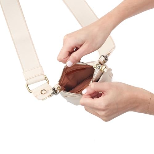 Image of HOBO Cass Leather Phone Crossbody Bag with Adjustable Strap - Casual Design, Lightweight Travel & Everyday Purse
