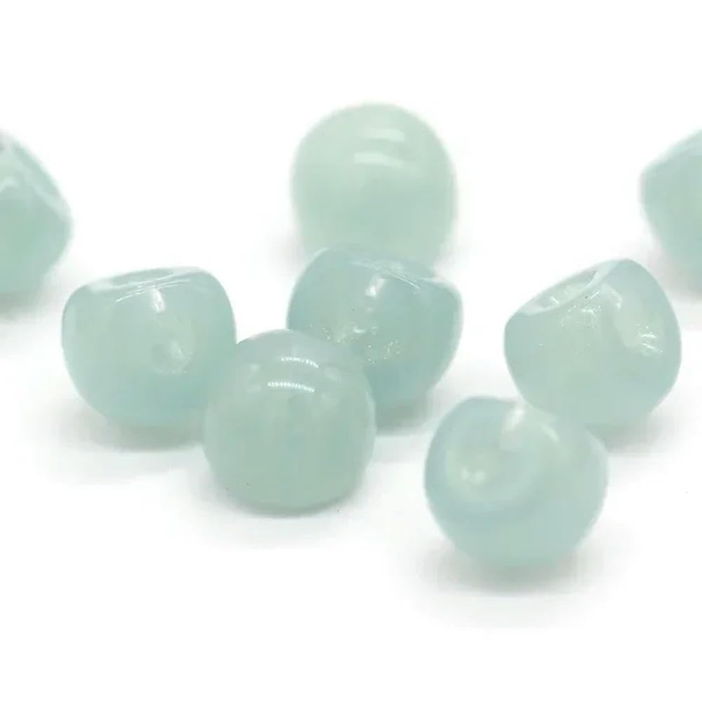 Guziki perłowe Guziki perłowe, 20 szt., 10/12 mm, niewidoczne, z trzonkiem w kształcie cukierków, do szycia, ręcznie robione ozdoby na koszule dziecięce(Green,12mm 20pcs)