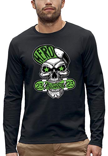 T-shirt manches longues crâne skaters pour un look ride sans sacrifier le confort